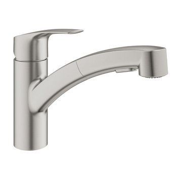 Змішувач для умивальника GROHE EUROSMART 30305DC1, сталь 86927 фото