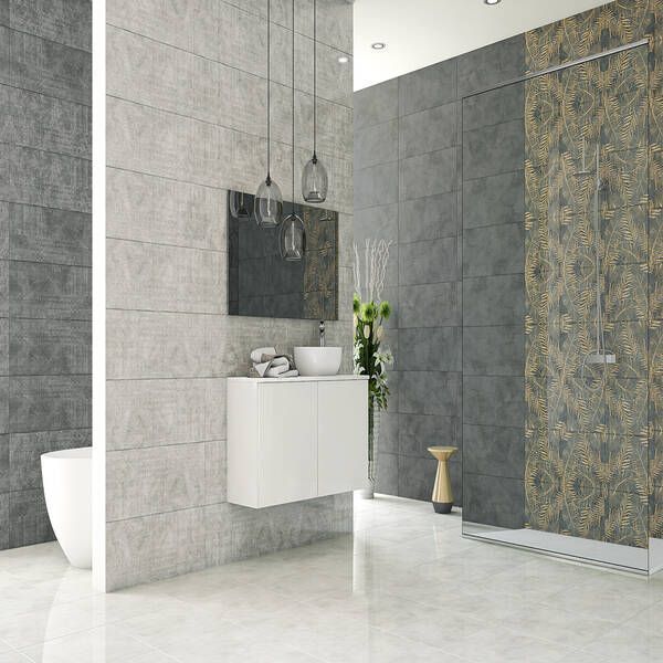 Плитка Ceramica Deseo Festa Dekor 2 Gold Matt 30x90 см 550015 фото