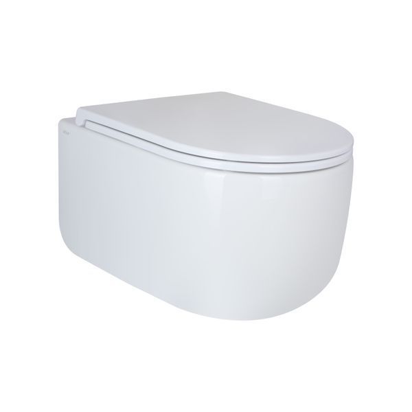 Унітаз підвісний Qtap Taurus безободковий з сидінням Soft-close QTTAU26W45428 SD00051552 фото