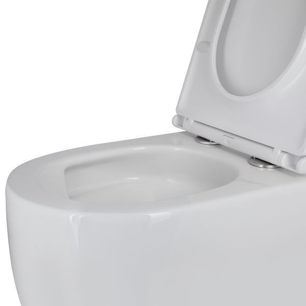 Унітаз підвісний Qtap Taurus безободковий з сидінням Soft-close QTTAU26W45428 SD00051552 фото