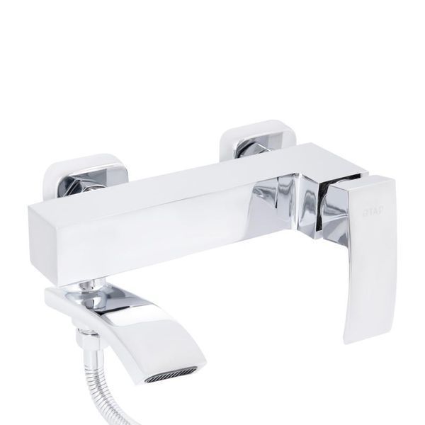 Смеситель для ванны Qtap Swan Cascada с поворотным изливом (c душевым гарнитуром) QTSWA260CRM45565 Chrome SD00051689 фото