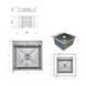 Акционный набор Lidz: мойка Handmade H4545 Decor 2,5/0,5 мм + K01G Корзина для кухонной мойки SD00057081 фото 2