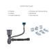 Акционный набор Lidz: мойка Handmade H4545 Decor 2,5/0,5 мм + K01G Корзина для кухонной мойки SD00057081 фото 7