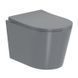 JESS Rimless подвесной унитаз 48,5*36*37см, сидение Duroplast Slim slow-closing, matt grey 81177 фото 1