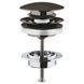 Донний клапан для раковини Grohe 65807AL0 click-clack графіт 530102 фото 1