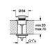 Донний клапан для раковини Grohe 65807AL0 click-clack графіт 530102 фото 2