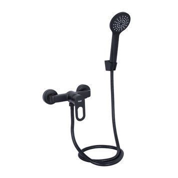 Смеситель для душа Lidz Latwa 010 (с душевым гарнитуром) (k40) LDLAT010BLA45421 Black SD00051545 фото