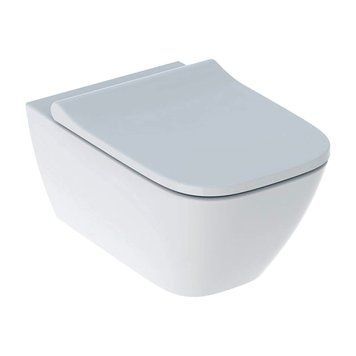 SMYLE Square унiтаз пiдвiсний Rimfree, воронкоподiбний, закрита форма, з сидiнням з кришкою 80014 фото