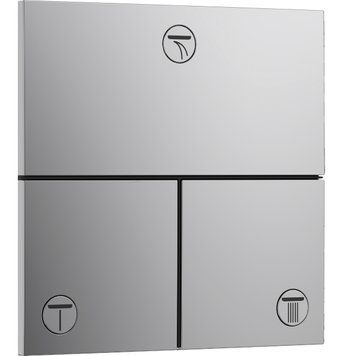 15573000 HG ShowerSelect Comfort E Перемикач режимів прихованого монтажу на 3 режими, хром (1 сорт) 539550 фото