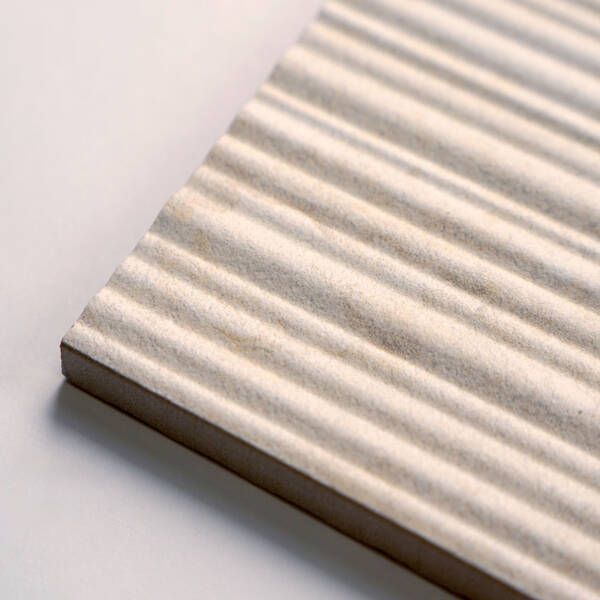 Керамогранит Italgraniti I Travertini TR01BAR Bianco Vein Cut Ribbed Sq. 60x120 см 575966 фото