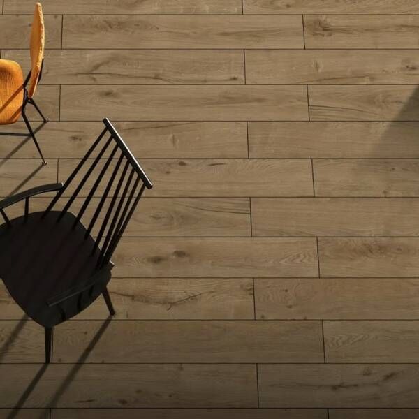 Плитка Ceramica Deseo Lux Brown 20x120 см 543145 фото