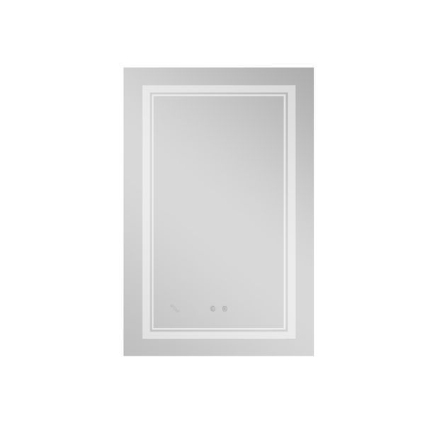 Дзеркало Qtap Cardinal 650х900 з LED-підсвічуванням Touch, з антизапотіванням, з димером, рег. темп. кольору (3000-6500K) Reverse QT0478C6590 SD00052324 фото