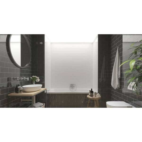 Плитка Golden Tile Metrotiles Plane Білий 460011 10x20 см 464623 фото