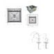 Акционный набор Lidz: мойка H5050H интегрированная Decor Honeycomb 2,5/0,5 мм LDH5050DEC48365 + Смеситель Aria для кухни с гибким изливом (k35) Grey SD00057349 фото 2