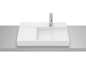 HORIZON-VIEW умывальник 60*42 см, накладной, с отверстием под смеситель справа, белый 100616 фото