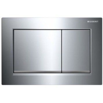 SIGMA20 SQUARE смывающая клавиша для двойного смыва, глянцевый хром/матовый хром 55051 фото