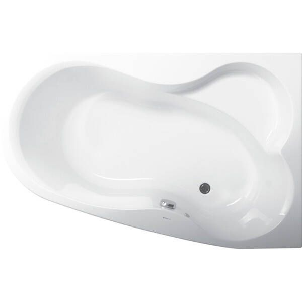 Ванна акрилова Vagnerplast Melite VPBA163MEL3PX-04 160x105 правостороння з панеллю VPPP16009FP3 + VPSET007 ніжки, біла 587030 фото