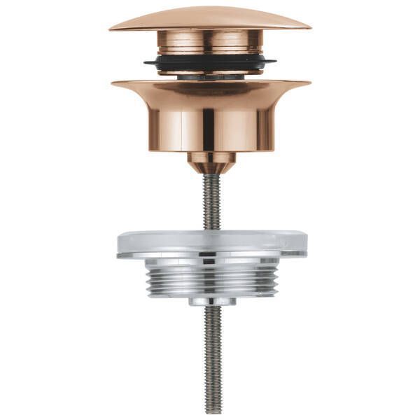 Донний клапан для раковини Grohe 65807DL0 клік-клак, теплий захід сонця (брашоване рожеве золото) 556206 фото