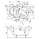 Ванна акрилова Vagnerplast Melite VPBA163MEL3PX-04 160x105 правостороння з панеллю VPPP16009FP3 + VPSET007 ніжки, біла 587030 фото 3