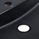 Комплект Qtap Scorpio: Раковина накладная овальная 505x385x120 мм Matt Black + Донный клапан PU03 SD00053436 фото 6