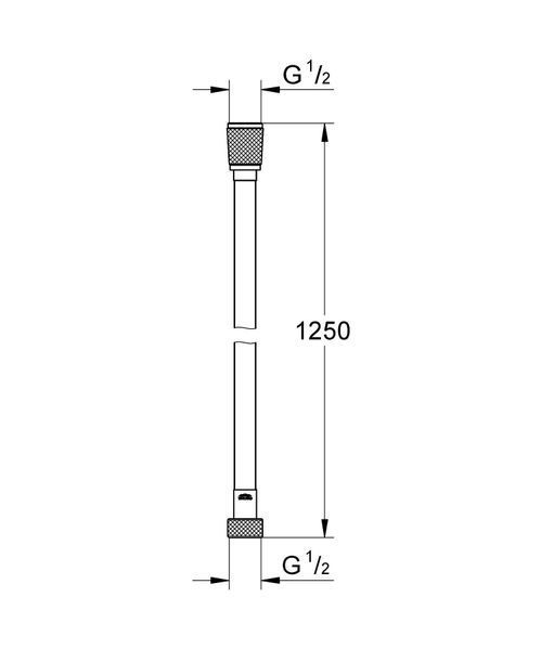 SILVERFLEX шланг для душу 1250 мм, колір чорний матовий 94813 фото