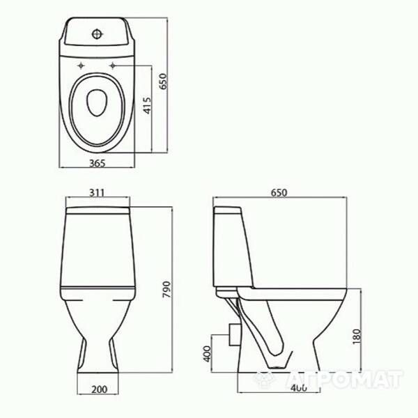 Унитаз-компакт Kolo Modo L39000 с сиденьем из дюропласта Soft close 290099 фото