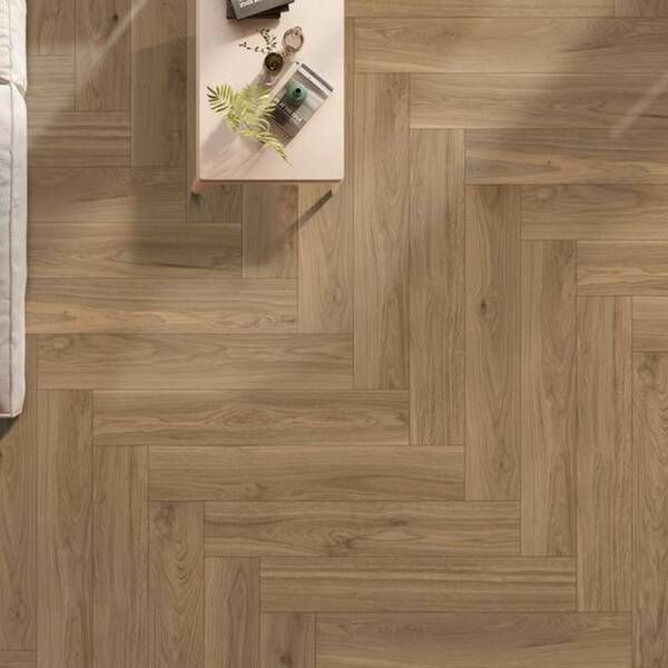 Керамограніт Ceramica Deseo Finwood Choco 20x120 см 566367 фото