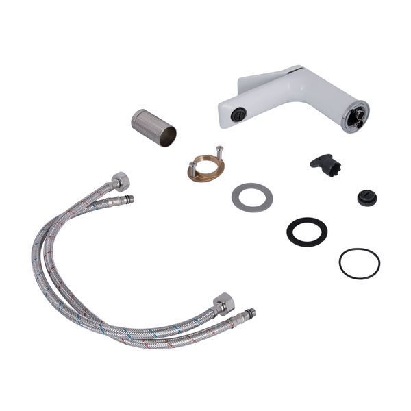 Смеситель для раковины Qtap Presto QTPRE270CRW45576 Chrome/White SD00051700 фото