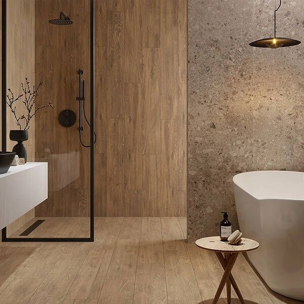 Керамограніт Opoczno Pl+ Wood Creation Brown Mat Rect 22,1x89 см 565493 фото