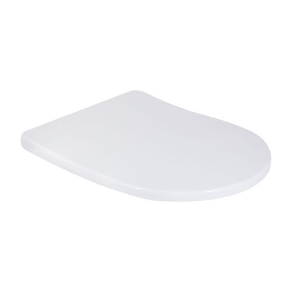 Унітаз-моноблок підлоговий Qtap Swan Ultra Quiet безобідковий з сидінням Soft-close WHITE QT16226080AW SD00052582 фото