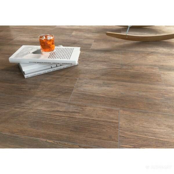 Керамограніт Cersanit Finwood Ochra 18,5x59,8 см 557449 фото