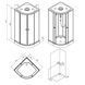 W94C-401-090BT X-Joy, Душова кабіна 90x90, профіль чорний матовий, скло прозоре (1 сорт) 564151 фото 2