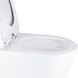 Унітаз-моноблок підлоговий Qtap Swan Ultra Quiet безобідковий з сидінням Soft-close WHITE QT16226080AW SD00052582 фото 5