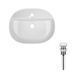 Комплект Qtap Scorpio: Раковина накладна овальна 505x385x120 мм White + Донний клапан PU02 SD00053437 фото 1