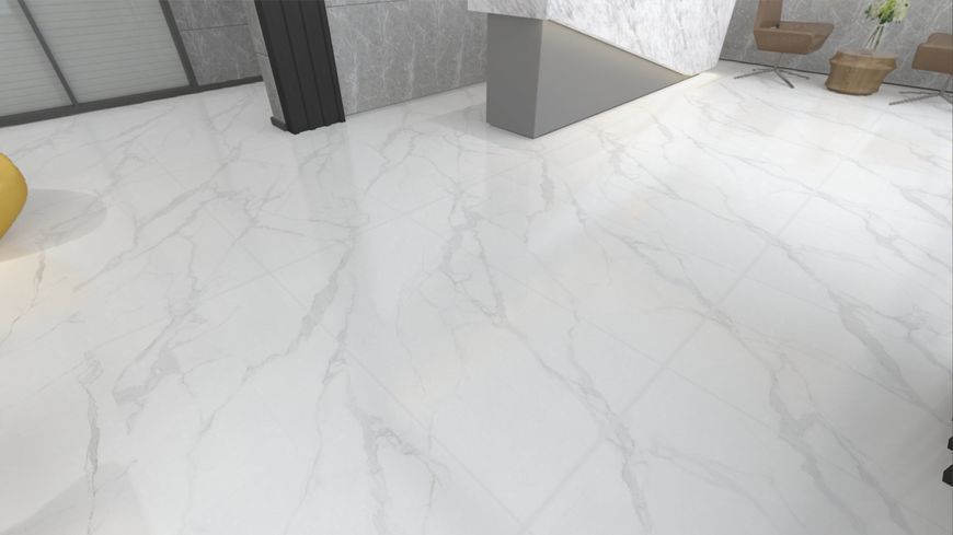 Плита керамограніт 600*1200 мм Premium White Glossy Уп. 2,16м2/3шт 98703 фото