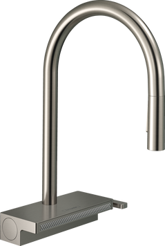 AQUNO SELECT M81 змішувач для кухні, одноважильний 170, з витяжним виливом, 3jet, sBox, нержавіюча сталь 73662 фото
