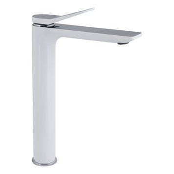 Змішувач для раковини Qtap Presto високий QTPRE269CRW45577 Chrome/White SD00051701 фото