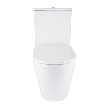 Унитаз напольный Qtap Vlasta Ultra Quiet безободковый с сиденьем Soft-close WHITE QT28228300W SD00052619 фото