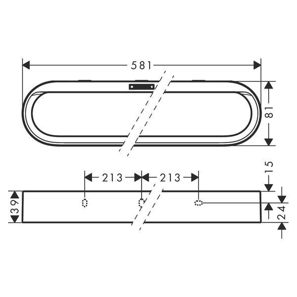 Полотенцедержатель HANSGROHE WALLSTORIS 27926670, черный 81525 фото