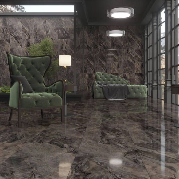 Керамогранит Интеркерама Night Light темно-коричневый 12060 138 032/KL 60х120 см 563609 фото