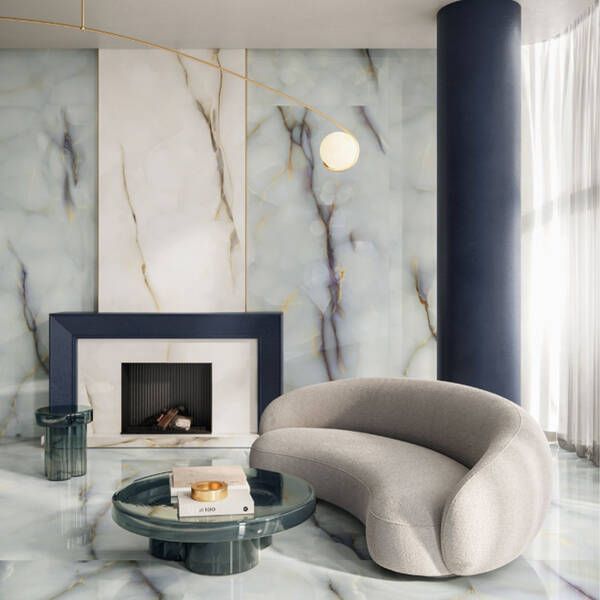 Керамогранит Emil Ceramica Pure Onyx Perla Full Lappato Rett. 120x278 см 560643 фото