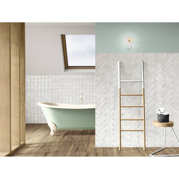 Плитка APE Ceramica SEVILLE Snow 6,5x20 см 535463 фото