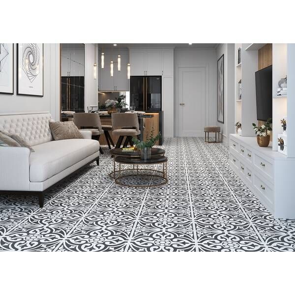 Плитка Ceramica Deseo Pav Ronda Black 45x45 см 579515 фото