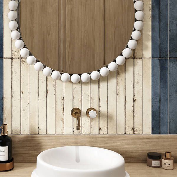 Керамограніт Almera Ceramica (Spain) Mixtik Blue 4.8х44.5 см 596668 фото