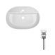 Комплект Qtap Scorpio: Раковина накладна овальна 610x400x120 мм White + Донний клапан PU02 SD00053439 фото 1