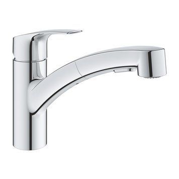 Змішвач для кухні з висувним виливом GROHE EUROSMART 30305001, хром 85663 фото