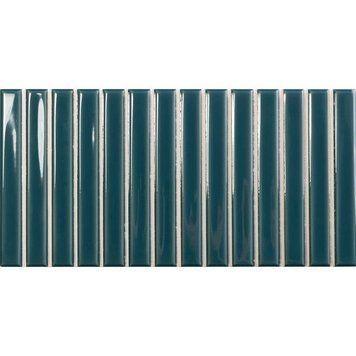 Плитка WOW Sweetbars Sweet Peacock Blue Gloss 12,5х25 см 540036 фото