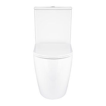 Унитаз напольный Qtap Grand Ultra Quiet безободковый с сиденьем Soft-close WHITE QT26228301W SD00052620 фото