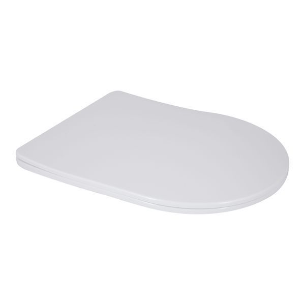 Унітаз підлоговий Qtap Grand Ultra Quiet безобідковий з сидінням Soft-close WHITE QT26228301W SD00052620 фото