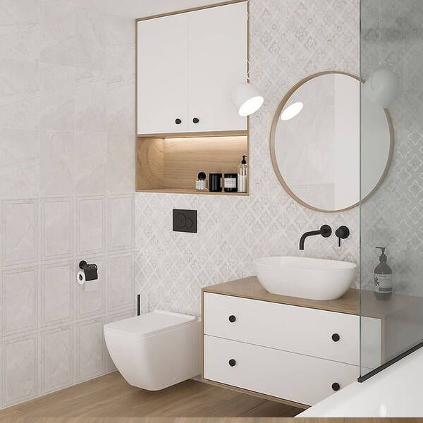 Плитка Cersanit Glam Frame Glossy 25x40 см 540604 фото